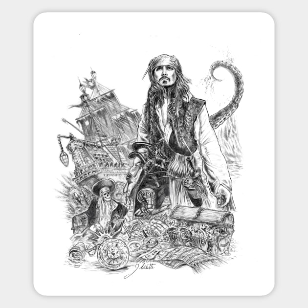 Pirates of the Caribbean Sticker by GunnerStudios